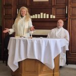Communion at Ushaw with Rev Beth Ro